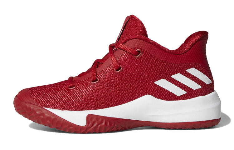 Adidas Adidas D Rose Menace 3 Comfortable Abrasion Resistant Mid top Children's Basketball Shoes Red Kids'