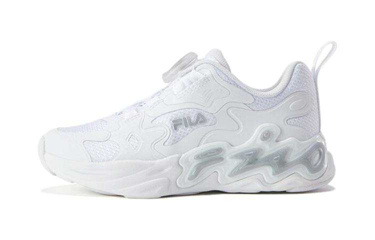 FILA KIDS Slip Resistant Kids' Running Shoes Standard White Silver Gray Children Aged 3 7 Years Old