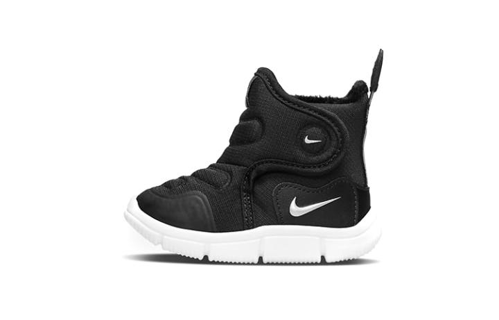 Nike Nike Novice Comfortable Slip Resistant Cushioning Abrasion Resistant Thermal High top Toddler Shoes Black Silver