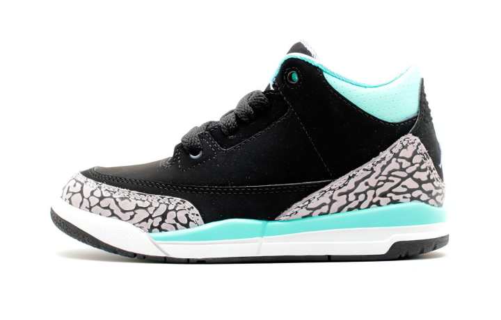 Jordan Jordan 3 Retro Black Iron Purple Bleached Turquoise PS