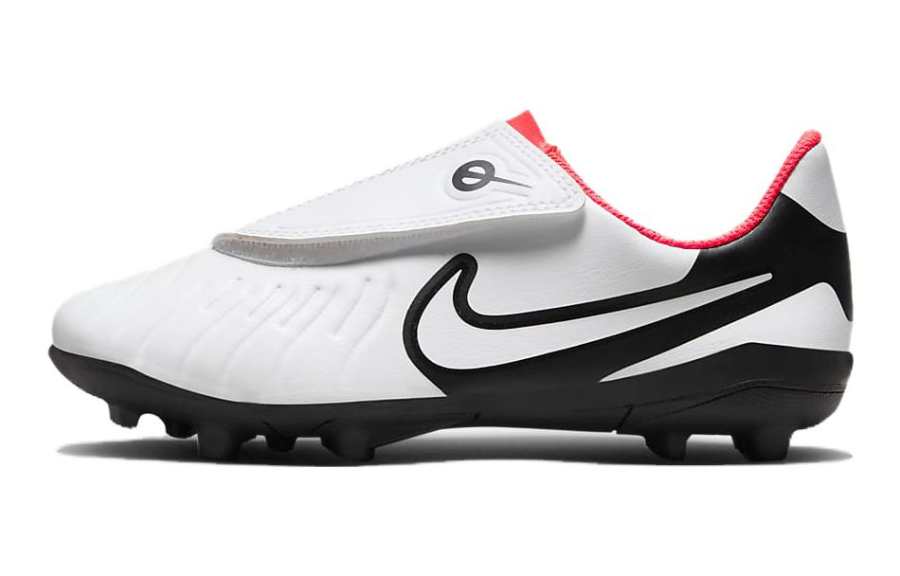 Nike Nike Jr Legend 10 Club FG MG Synthetic Leather Cushioning Low top Kids' Soccer Shoes White Red Black Kids'