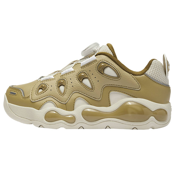 FILA KIDS Cracked Shoes Feilei Basketball Shoes Brown Kids'