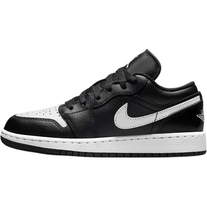 Jordan Jordan Air Jordan 1 Synthetic Leather Low top Skateboard Shoes Black/Summit White Unisex