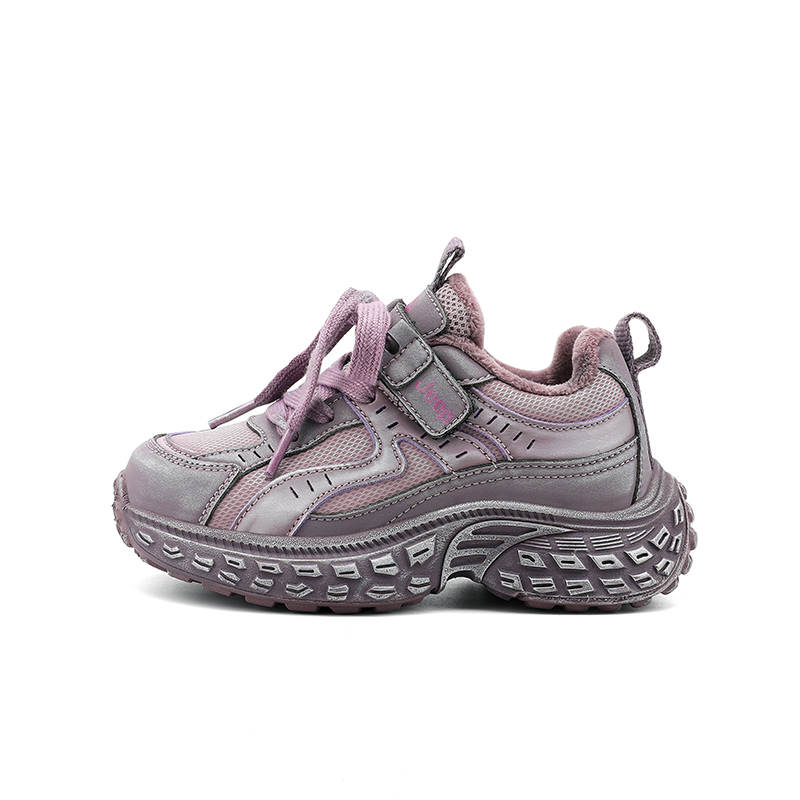 Jeep Slip Resistant Breathable Lightweight Cushioning Abrasion Resistant Low top Casual Shoes Star Diamond Purple Kids'