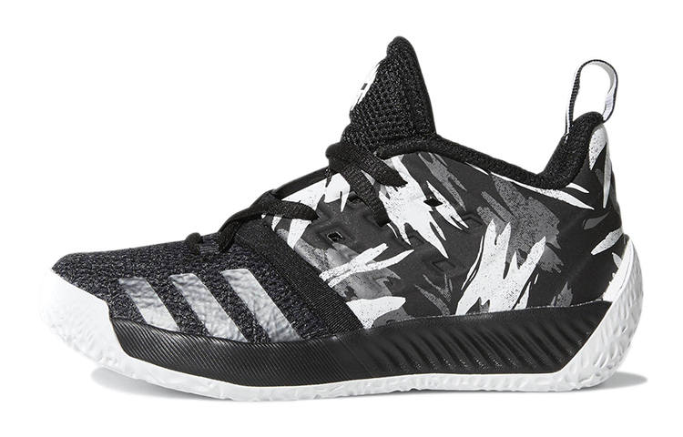 Adidas Adidas Harden Vol.2 K Abrasion Resistant Abrasion Resistant Low top Performance Basketball Shoes Black Gray Kids'