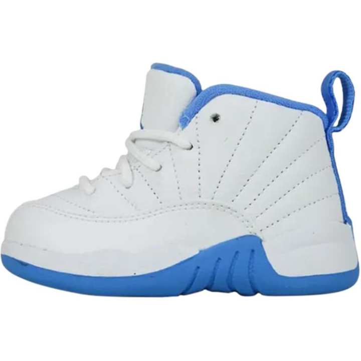 Jordan Jordan Air Jordan 12 Mid top Toddler Shoes White Blue Infant And Toddler