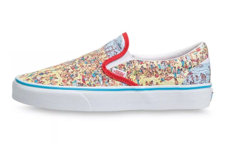 Vans Vans Classic Slip-On Wheres Waldo Beach Kids