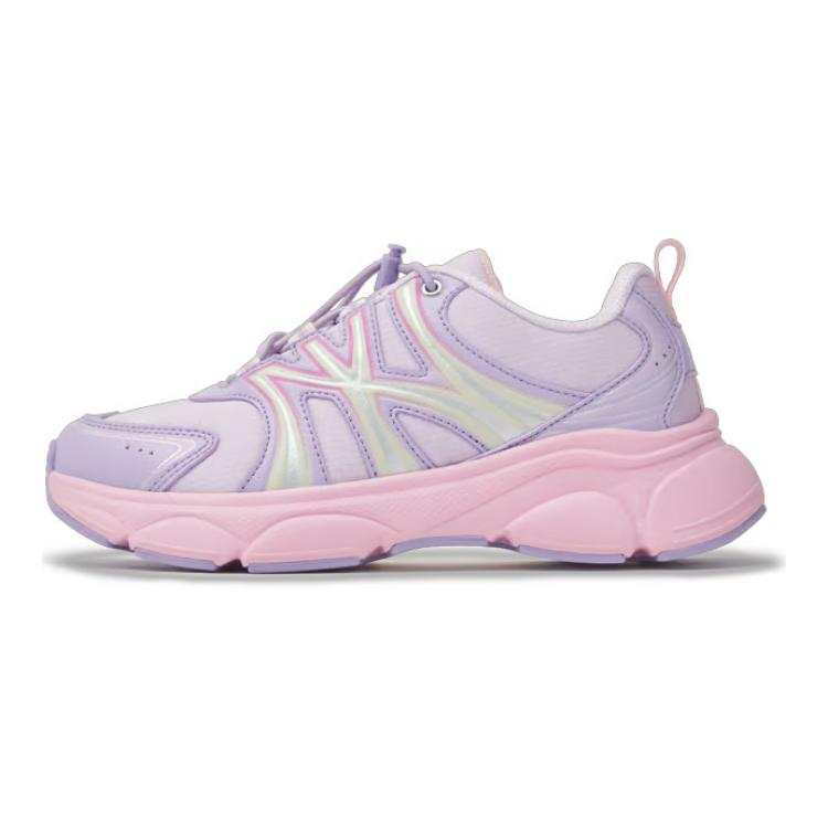 MLB KIDS Abrasion Resistant Low top Kids Lifestyle Shoes Purple Pink Kids'