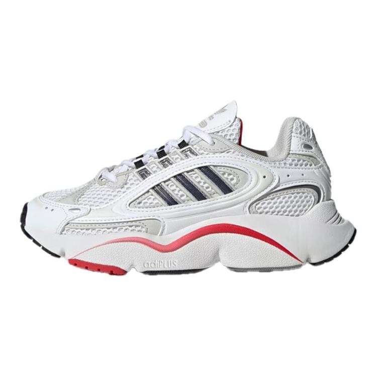 Adidas Originals Ozmillen Slip Resistant Abrasion Resistant Low top Kids Lifestyle Shoes White