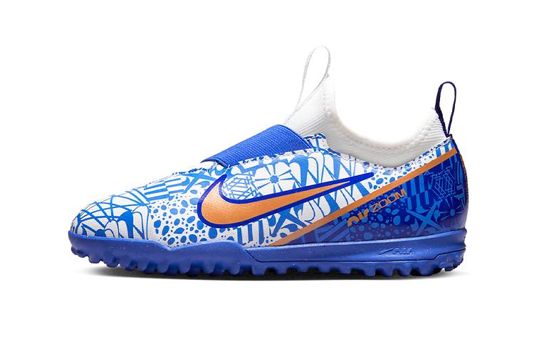 Nike Nike Cushioning Abrasion Resistant Cushioning, Wear Resistant Low top Kids' Soccer Shoes Blue White Kids'