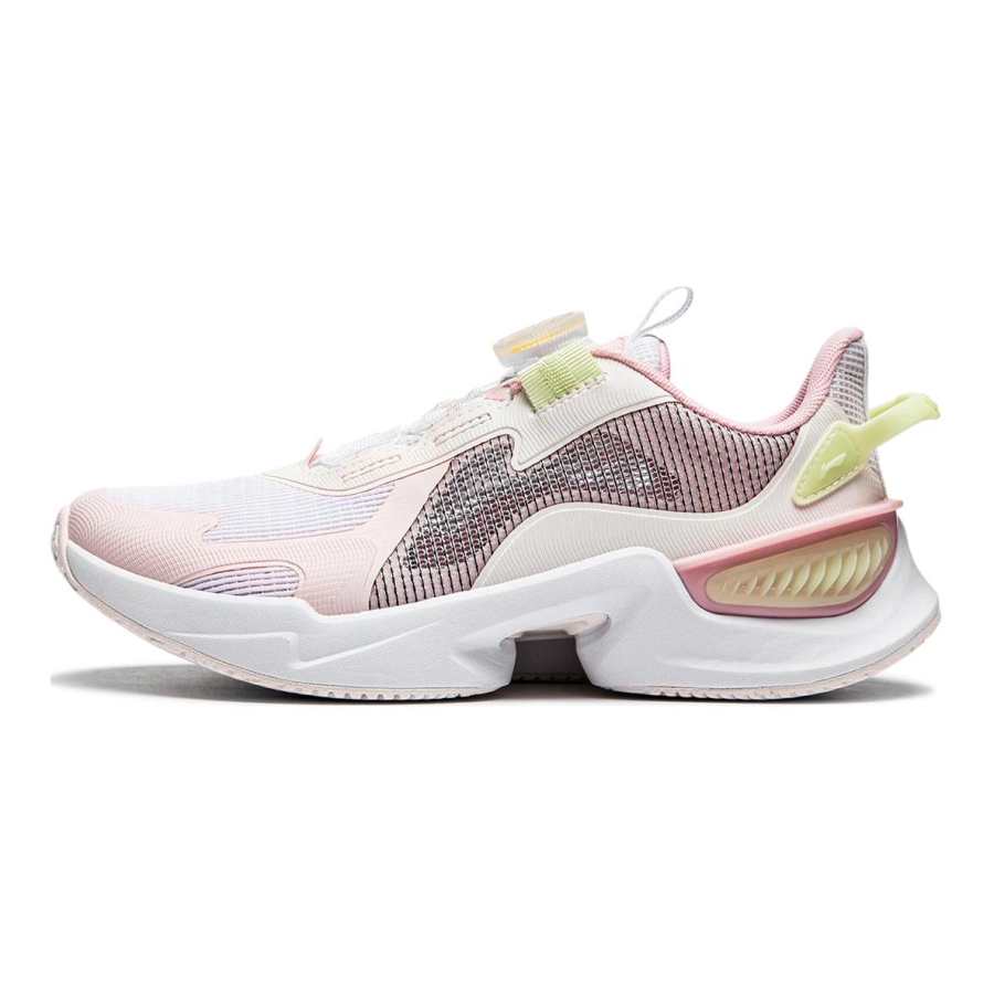 Li-Ning YOUNG Li Ning YOUNG Dragonfly Leap V2 Knob Low top Casual Shoes White Pink Unisex