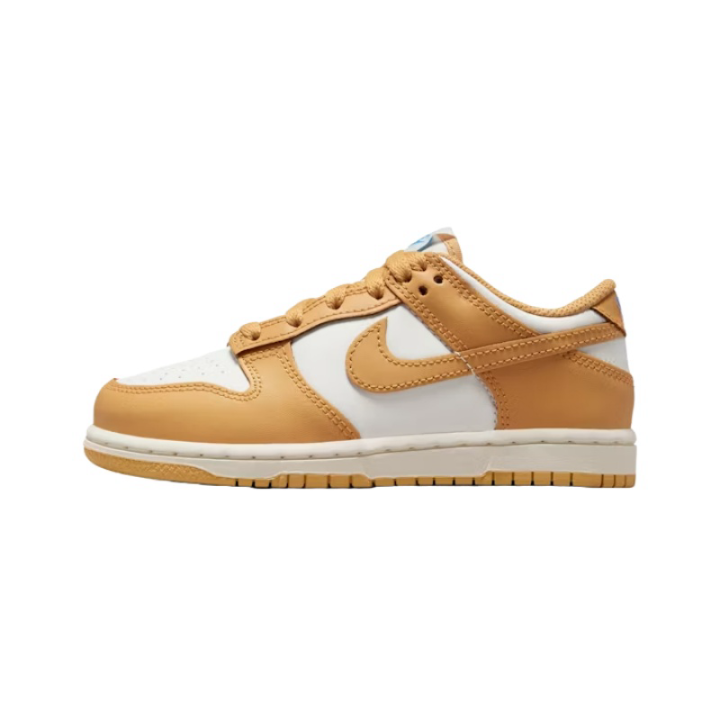 Nike Nike Dunk Slip Resistant Cushioning Slip Resistant Cushioning Low top Kids' Skateboarding Shoes White Brown Kids'