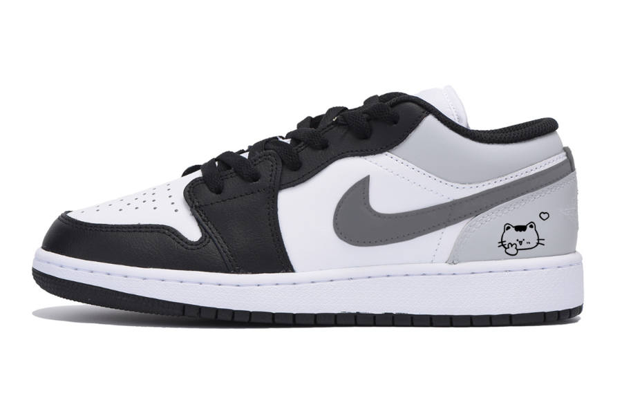 Jordan Jordan Air Jordan 1 Low Leather Low top Children's Basketball Shoes Black Teenagers