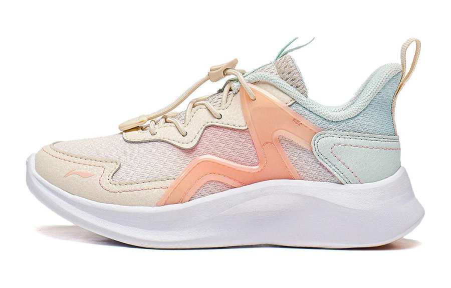 Li-Ning YOUNG Li Ning YOUNG Antelope 3.5 Comfortable Cushioning, Wear Resistant Low top Kids' Running Shoes Gray Orange Blue Kids'