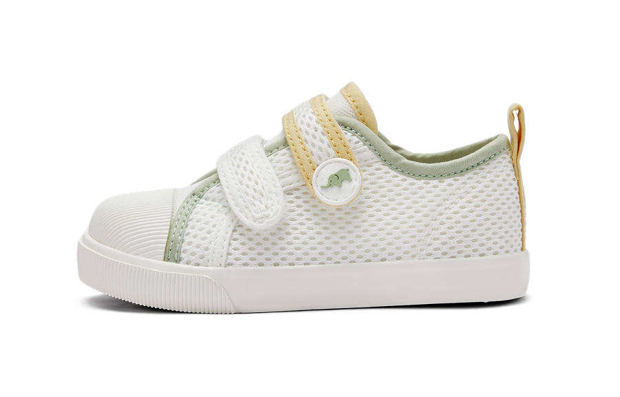 DAVE&BELLA Mesh Slip Resistant, Abrasion Resistant, Breathable, Lightweight Low top Kids' Skateboarding Shoes White