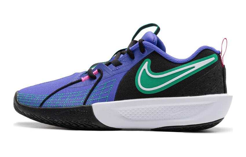 Nike Nike G.T. Cut 3 Cushioning, Wear Resistant Mid top Children's Basketball Shoes Black Indigo Blue Green Kids'
