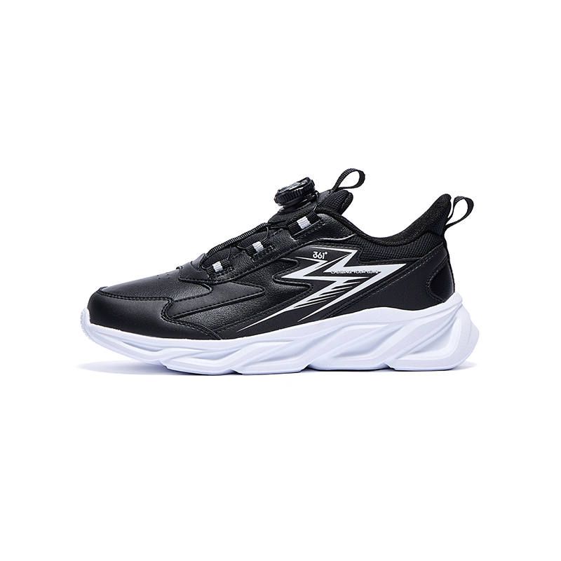 361°KIDS Synthetic Leather Low top Running Shoes Black White 33 40 Unisex
