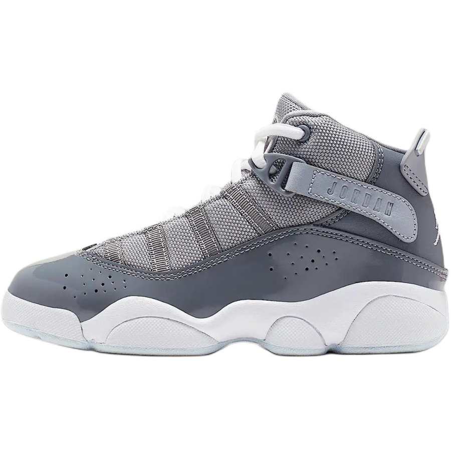Jordan Jordan Air Jordan 6 Rings Soft And Comfortable Slip Resistant Abrasion Resistant High top Children's Basketball Shoes