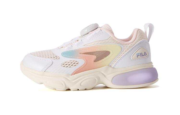 FILA KIDS Sports Cushioning Low top Kids Lifestyle Shoes White Pink Children Aged 3 7 Years Old