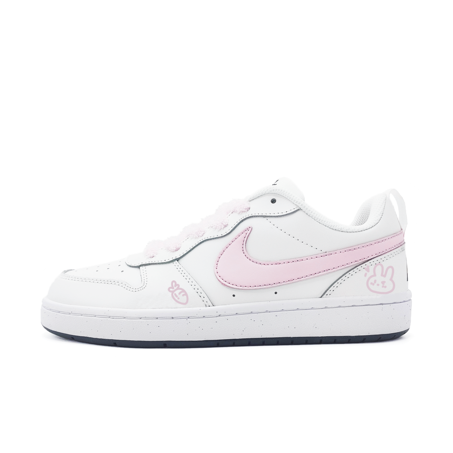 Nike Nike Court Borough Carrot Bunny Slip Resistant Abrasion Resistant Low top Kids' Skateboarding Shoes Pink