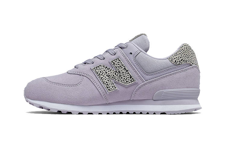 New Balance New Balance NB 574 Animal Print Kids Lifestyle Shoes Light Purple Teenagers