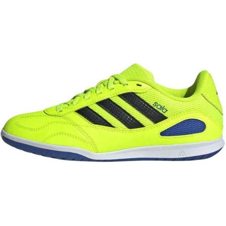 Adidas Adidas Super Sala Competition 3 Comfortable Slip Resistant Abrasion Resistant Low top Kids' Soccer Shoes Green/Blue