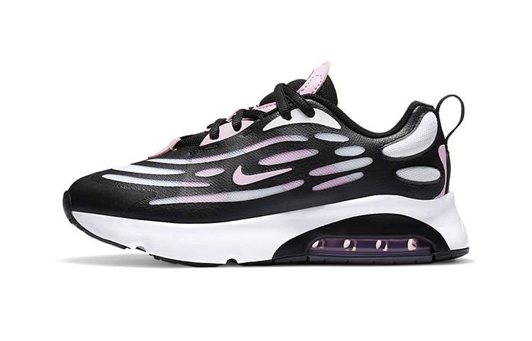 Nike Nike Air Max Exosense Kids Lifestyle Shoes Black White Pink Children Aged 3 7 Years Old