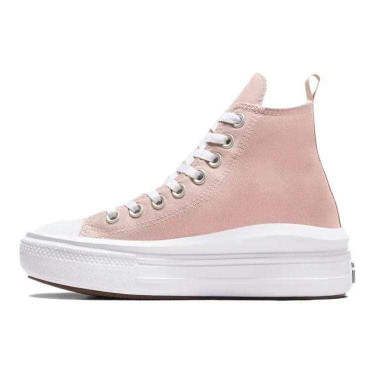 Converse All Star Move High top Kids Canvas Shoes Light Pink Teenagers