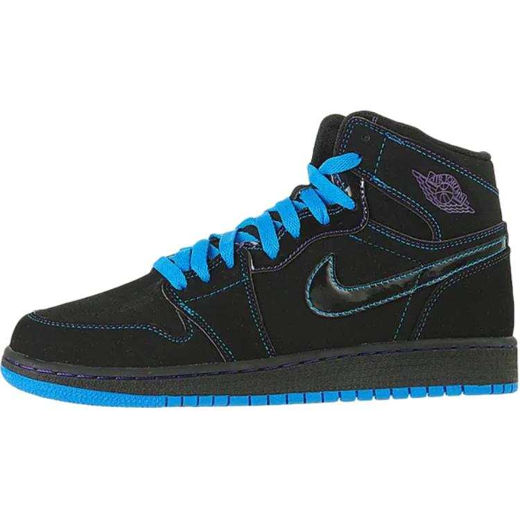 Jordan Jordan Air Jordan 1 Leather High top Basketball Shoes Black Unisex
