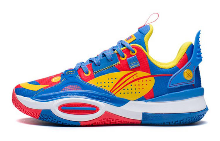 Li-Ning YOUNG Li Ning YOUNG Low top Basketball Shoes Blue Red Unisex
