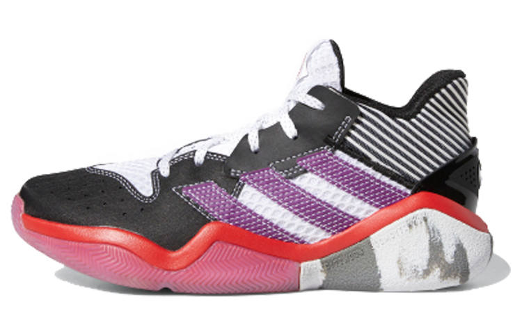 Adidas Adidas Harden Stepback 1 Low top Basketball Shoes Black Purple Red Teenagers