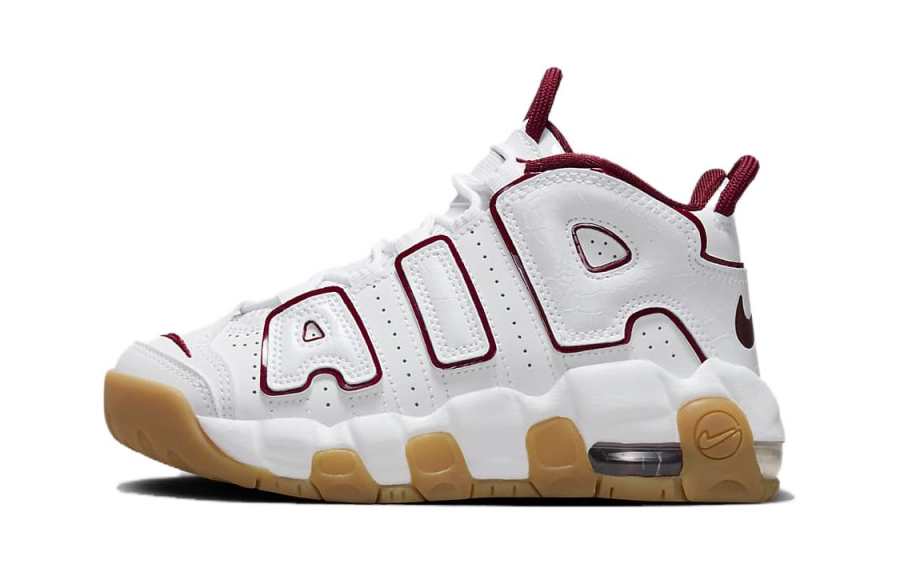 Nike Nike Air More Uptempo PS Low top Children's Basketball Shoes White Red Children Aged 3 7 Years Old