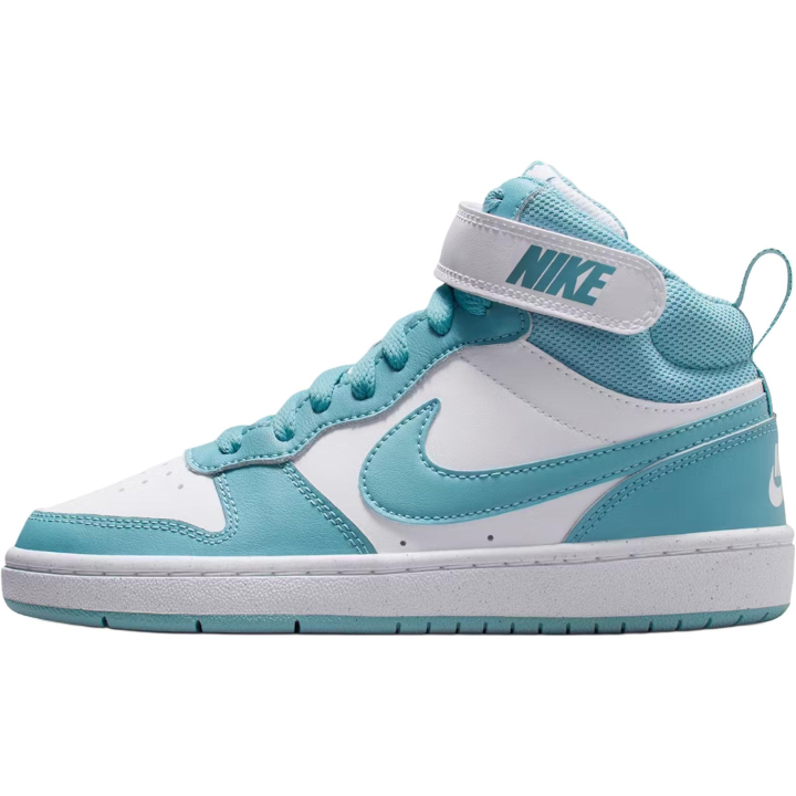 Nike Nike Court Borough Mid top Skateboard Shoes White Blue Unisex