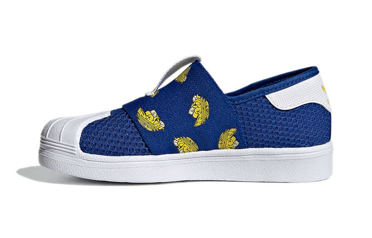 Adidas Originals SUPERSTAR 360 Smr 360 C Abrasion Resistant Low top Skateboard Shoes Blue Children Aged 3 7 Years Old