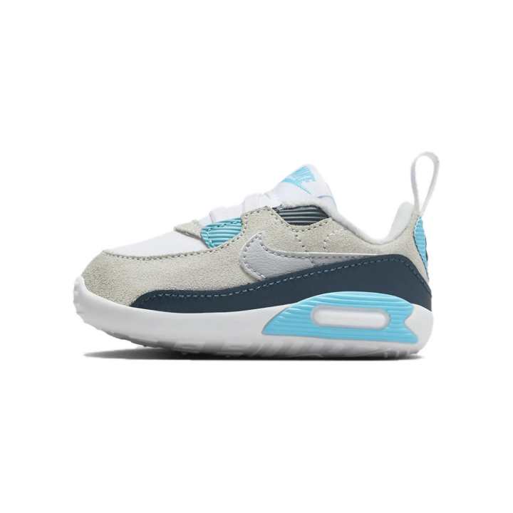 Nike Nike Air Max 90 Soft And Comfortable Low top Toddler Shoes Gray White Infant And Toddler