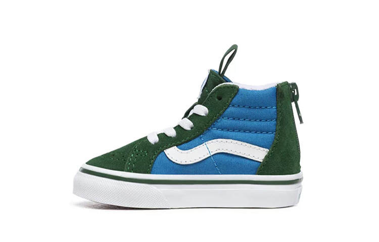 Vans SK8 High top Toddler Shoes Blue Green Infant And Toddler