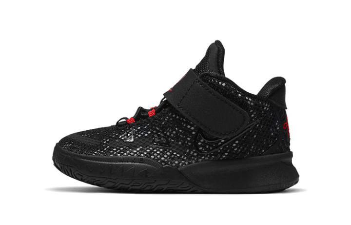 Nike Nike Kyrie 7 Mesh Mid top Basketball Shoes Black Red Infant And Toddler