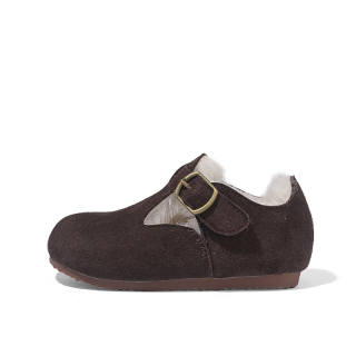 ABCdoukids Fleece Lined Comfortable Thermal Slip Resistant Children's Cotton Shoes Children Aged 3 7 Years Old