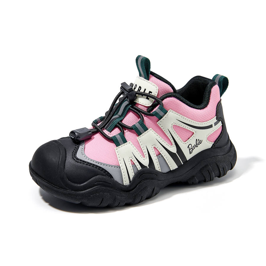 Barbie Princess Synthetic Leather Low top Kids Lifestyle Shoes Black Teenagers