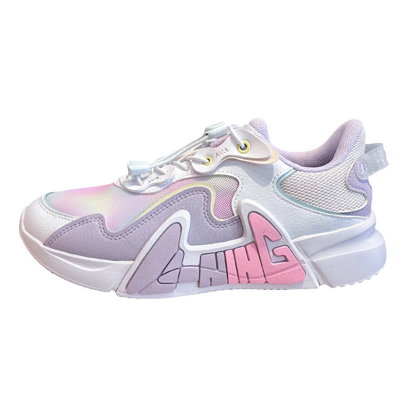 Li-Ning YOUNG Li Ning YOUNG Sports Life Collection Synthetic Leather, Textile Comfortable Low top Kids Lifestyle Shoes