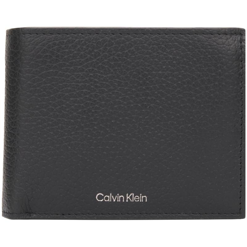 CALVIN KLEIN Cow Leather Wallet Men's Space Black