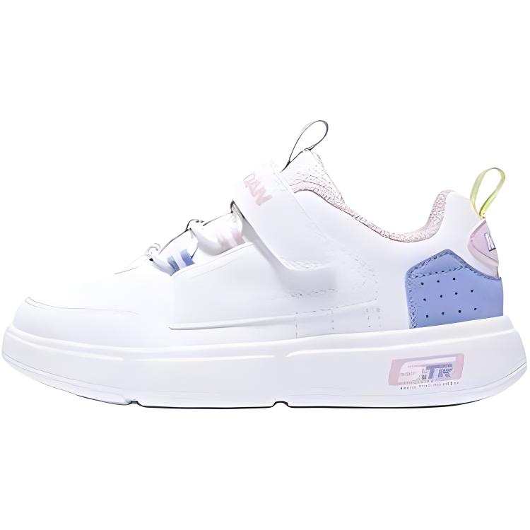 QIAODAN Low top Kids' Skateboarding Shoes White Purple Children Aged 3 7 Years Old