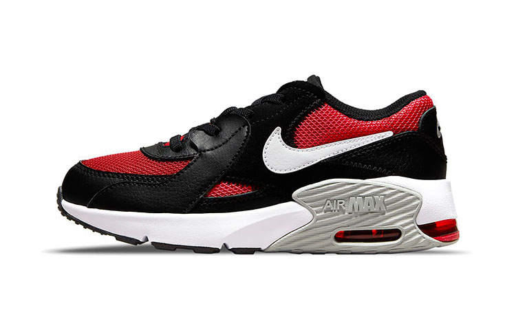 Nike Nike Air Max Excee Kids Lifestyle Shoes Black Red Children Aged 3 7 Years Old