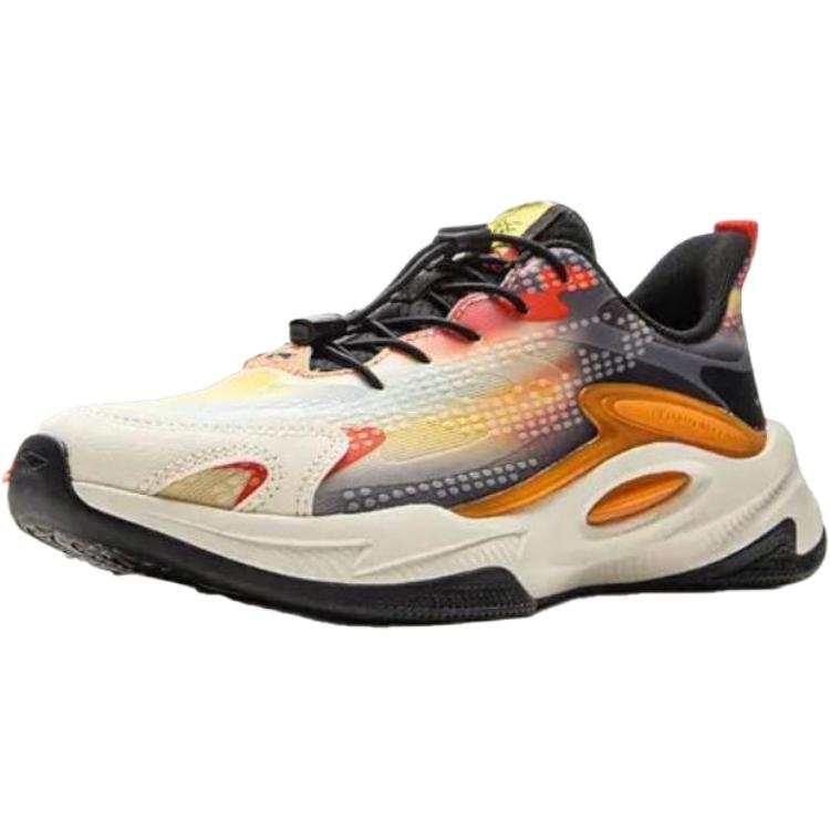 Li-Ning YOUNG Li Ning YOUNG Sports Life Collection Low top Casual Shoes Beige Orange Teenagers