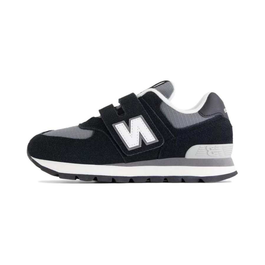 New Balance New Balance NB 574 Comfortable Round Toe Abrasion Resistant Breathable Kids Lifestyle Shoes Black