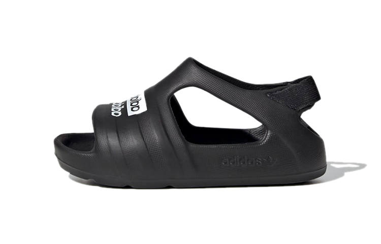 Adidas Originals ADILETTE Play Low top Toddler Shoes Black Infant And Toddler