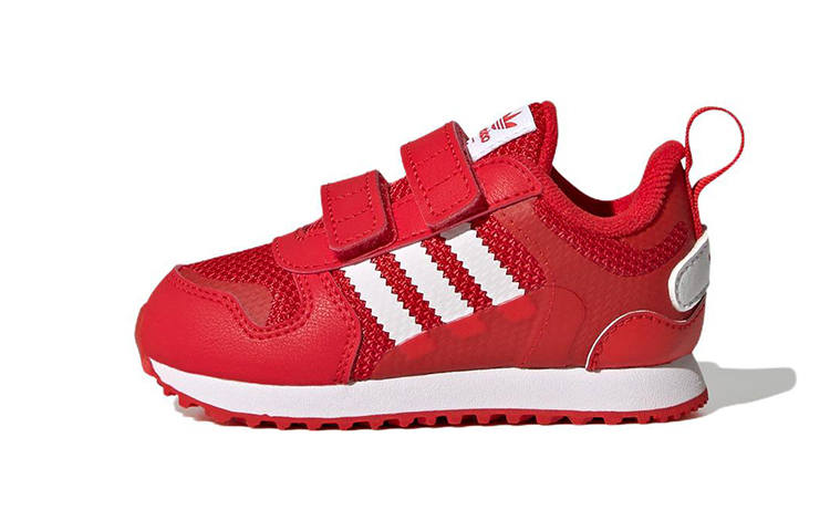 Adidas Originals ZX 700 Abrasion Resistant Low top Toddler Shoes Red Infant And Toddler