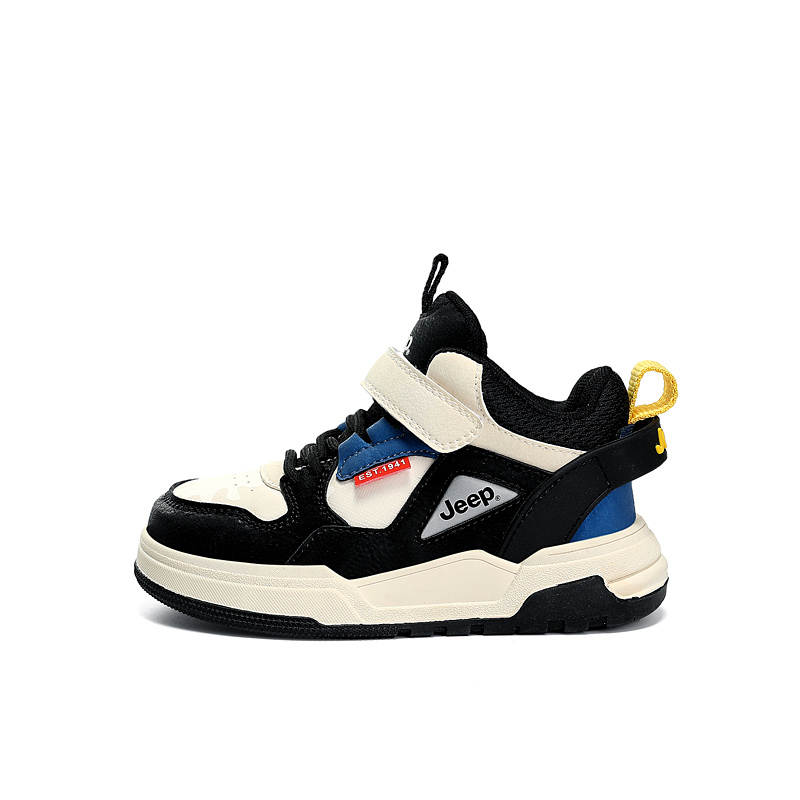 Jeep Woven High top Kids Lifestyle Shoes Vintage Black Kids'