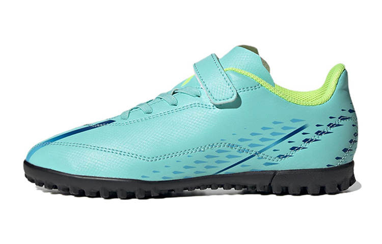 Adidas Adidas X Speedportal .4 H/L TF Slip Resistant Abrasion Resistant Low top Kids' Soccer Shoes Blue Yellow Kids'