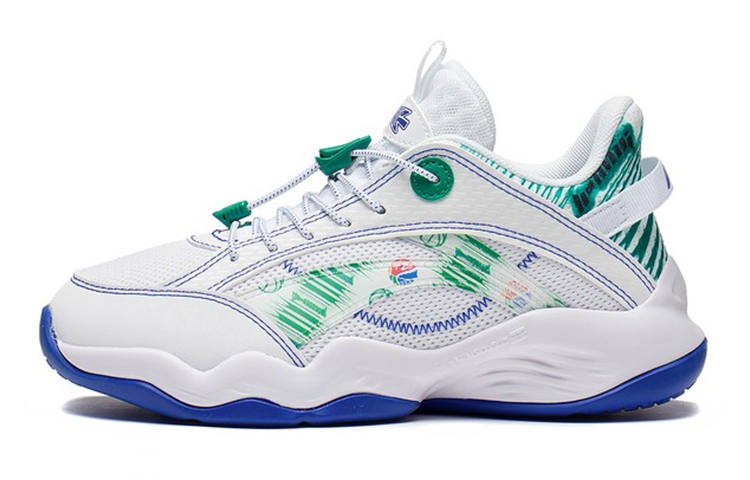 Li-Ning YOUNG Li Ning YOUNG Low top Basketball Shoes White Green Teenagers